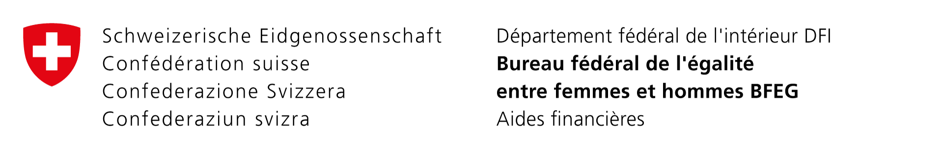 Logo Bureau fédéral de l'égalité entre femmes et hommes